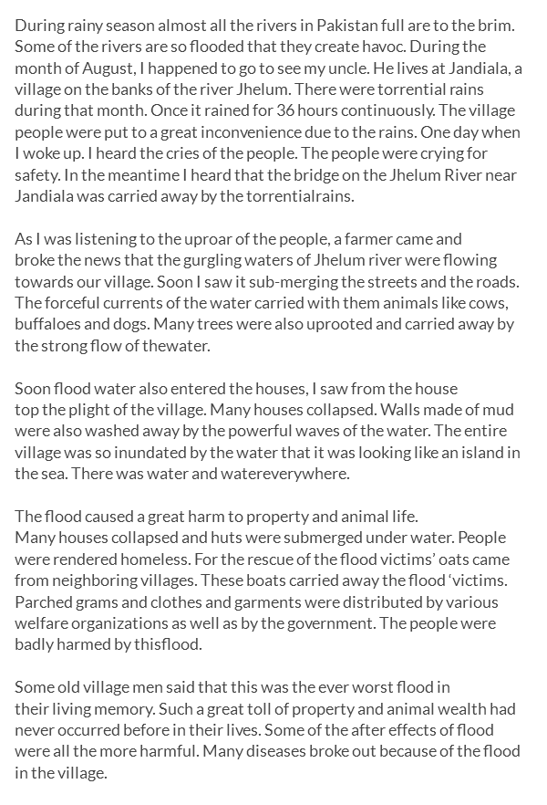 conclusion of flood essay article on flood